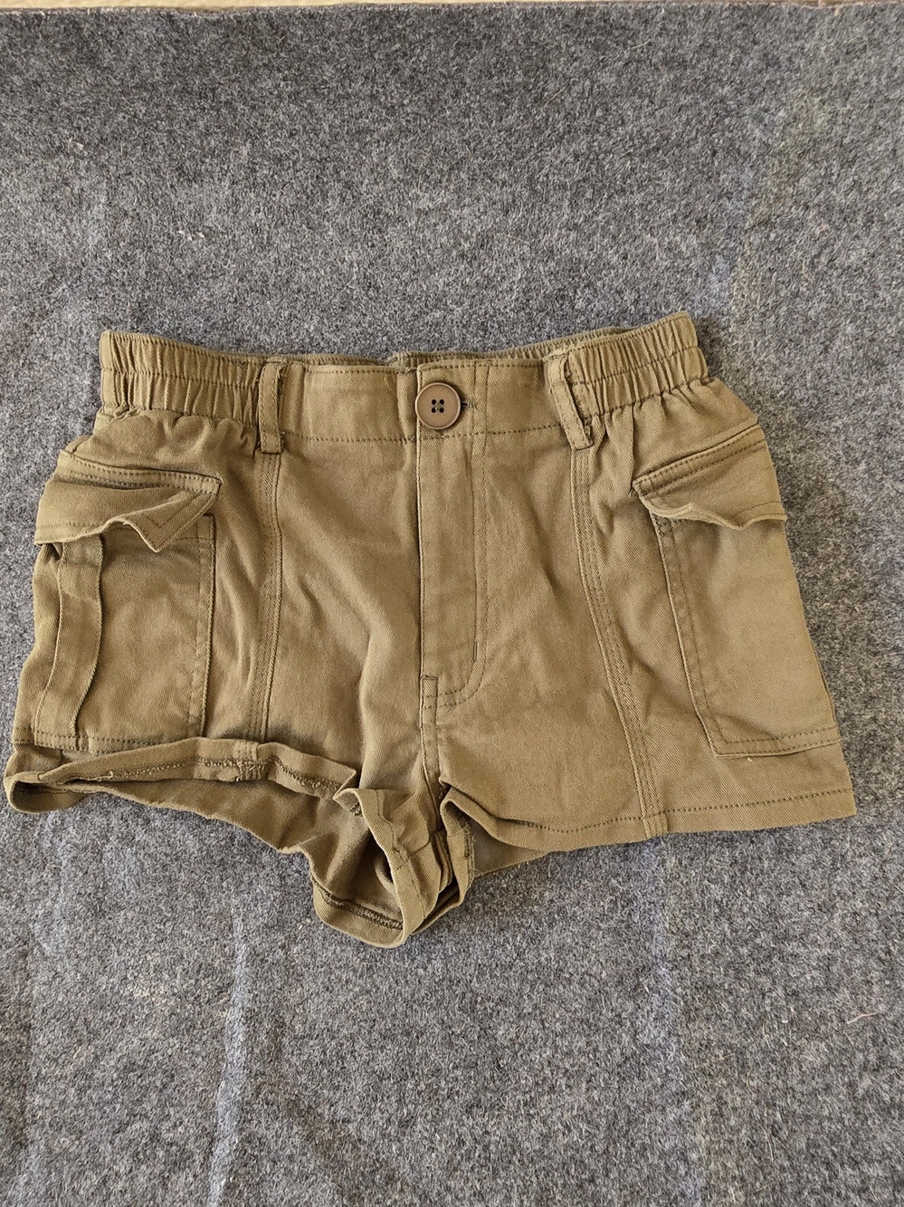 ONLY & SONS Women's Olive Cargo Pocket Shorts